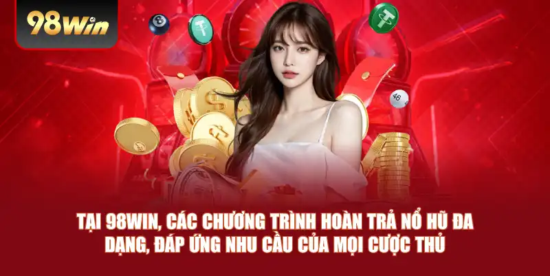 Tại 98win, các chương trình hoàn trả nổ hũ đa dạng, đáp ứng nhu cầu của mọi cược thủ Tại 98win, các chương trình hoàn trả nổ hũ đa dạng, đáp ứng nhu cầu của mọi cược thủ